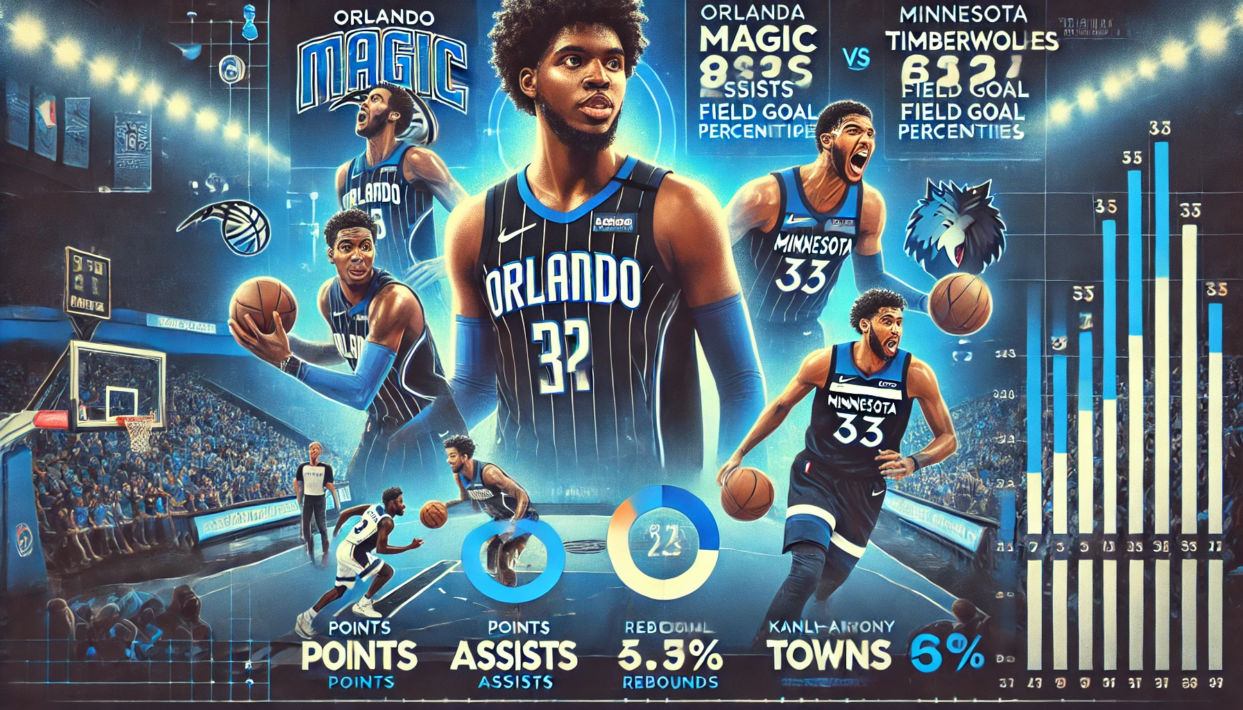 orlando magic vs timberwolves match player stats