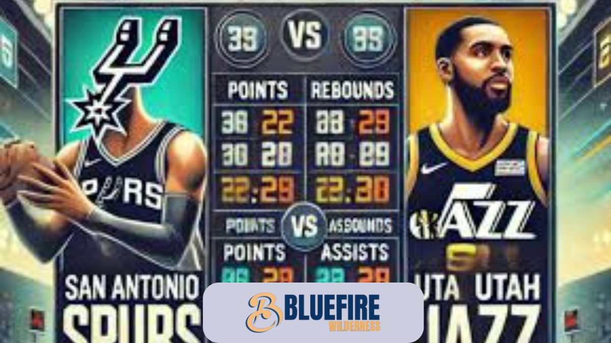 san antonio spurs vs utah jazz match player stats